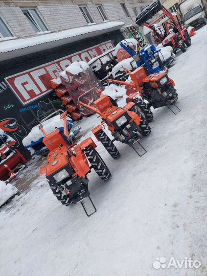 Мотоблок с отвалом для чистки снега