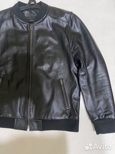 Кожаная куртка мужская (класический бомбер)
