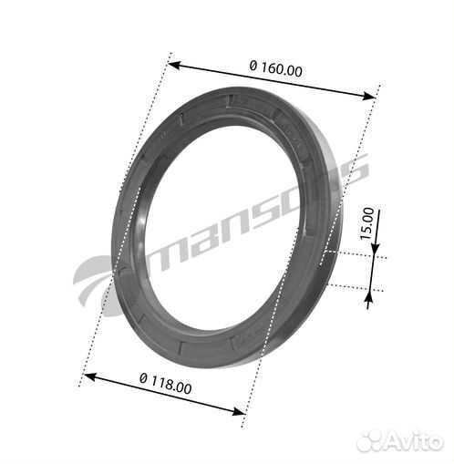 Сальник ступицы 120х160х15/16 мм