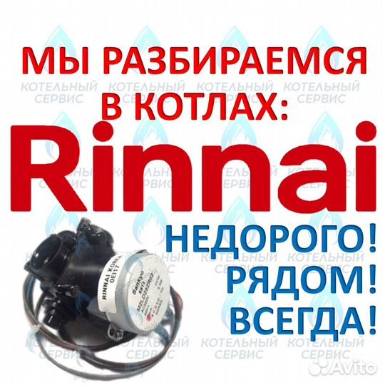 Запчасти для котлов Риннай (Rinnai) - все модели