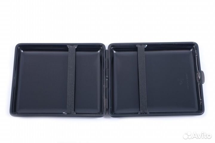 Портсигар Stoll на 18 сигарет, Черный нубук