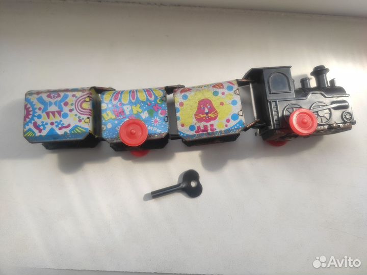 Паровозик заводной Цирк СССР