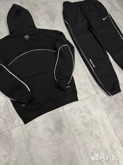 Спортивный костюм мужской nike tech fleece черный