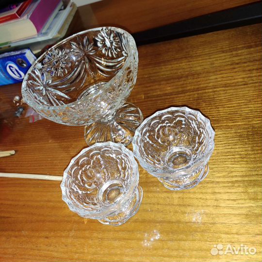 2 Вазочки под варенье и 6 розеточек, СССР