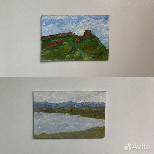 Картины Хакасия пленэр 10*15 (пейзаж)