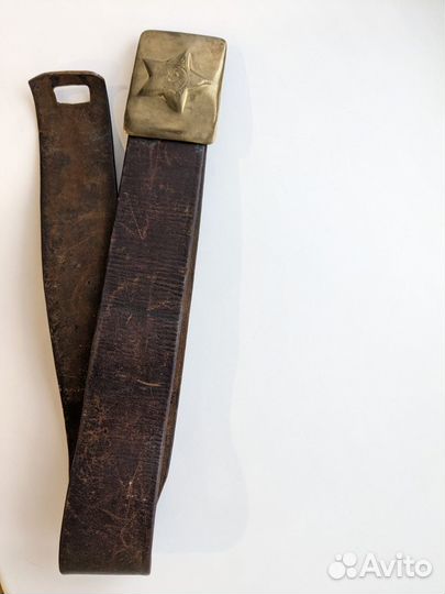 Ремень солдатский кожаный СССР
