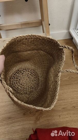 Корзина плетеная икея Флодис