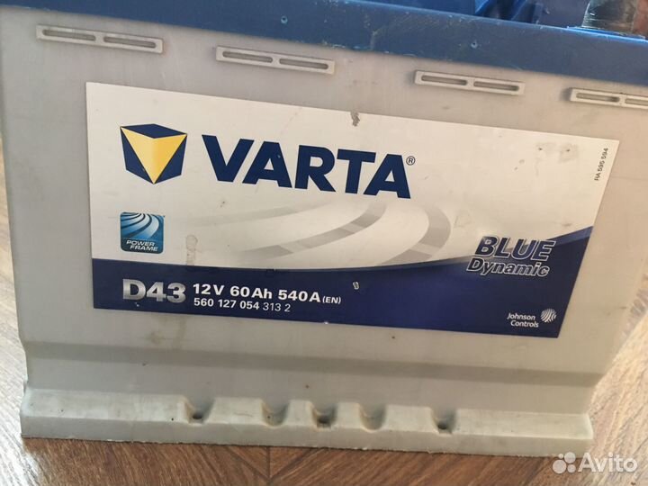 Автомобильный аккумулятор Varta 12v 60ah 540A