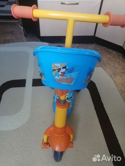 Самокат детский трехколесный бу