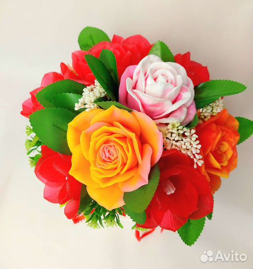 Букет из мыльных цветов