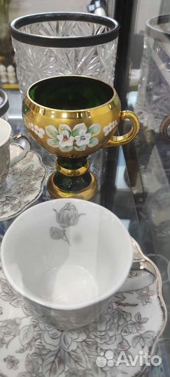 Бокал,рюмер Богемия смальта