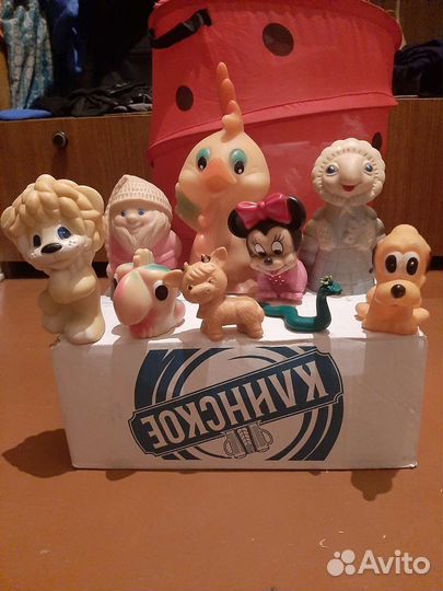Игрушки советского периода из резины и пластмассы