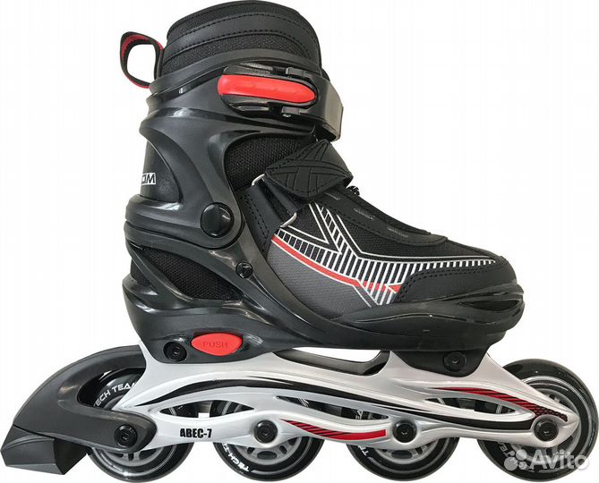 Ролики tech team Kolt красный Nov324