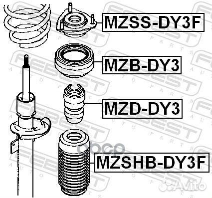 Подшипник опоры амортизатора MZB-DY3 MZB-DY3