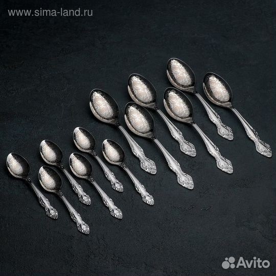 Набор столовых приборов «Тройка», 18 предметов, ху