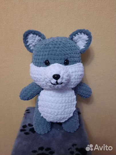 Вязаная собачка Сиба-ину