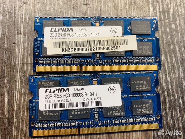Оперативная память для ноутбука DDR3 2GB (Разные)