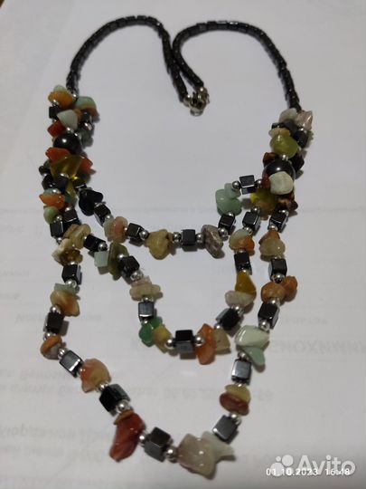 Бусы, колье, серьги, кольца