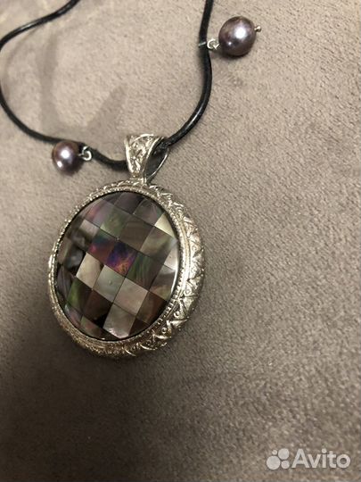 Подвеска с кулоном жемчуг, раковина, новое