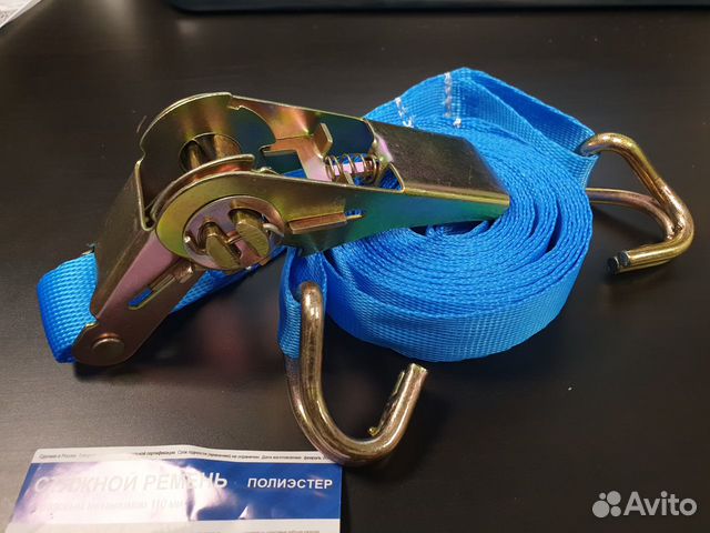 Ремень крепления груза с трещоткой 4 метра, 25 мм