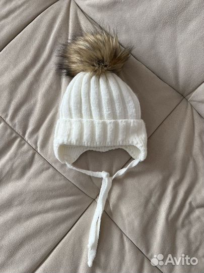 Шапка и снуд для девочки 6-9 мес