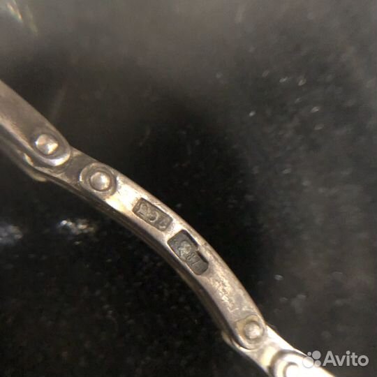 Браслет для часов серебро 875