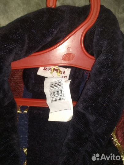 Новый махровый халат мужской