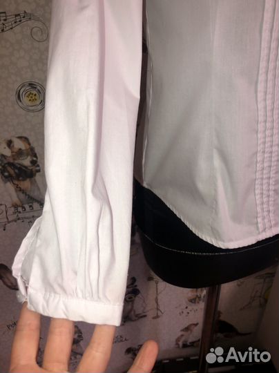Блузка- рубашка школьная 152
