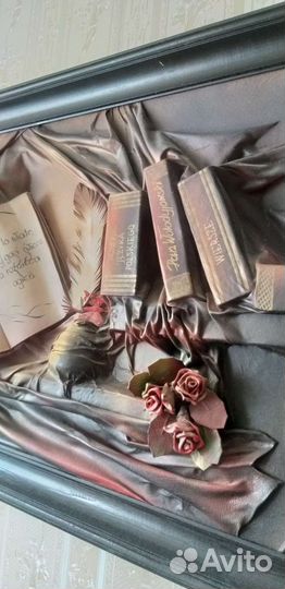 Картина с 3d эффектом из кожи