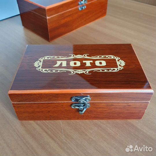 Русское лото mini лакированная шкатулка дерево