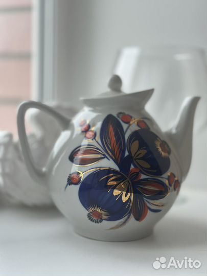 Чайник доливной фарфор