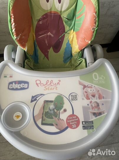Стульчик для кормления chicco polly