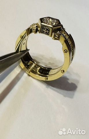 Золотой перстень бриллианты 1.2 карат объявление продам