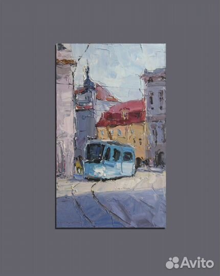 Прага, картина маслом