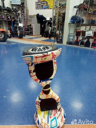 Новый Гироскутер роспись EcoBoom 10 дюймов