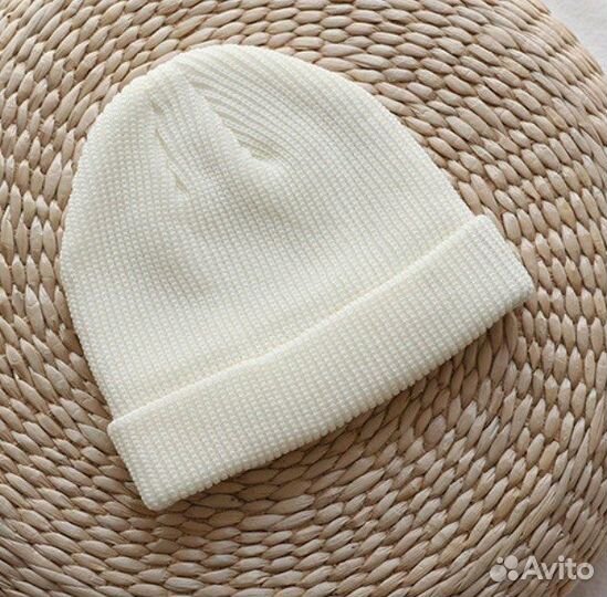 Шапка бини белая размер 50-54