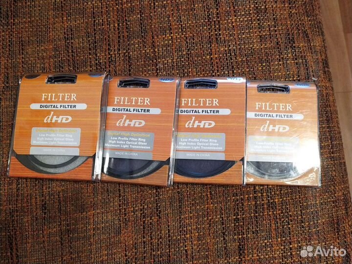 Фильтры 72мм ND2 ND4 ND8 Star4 Closeup +1 +2 +4