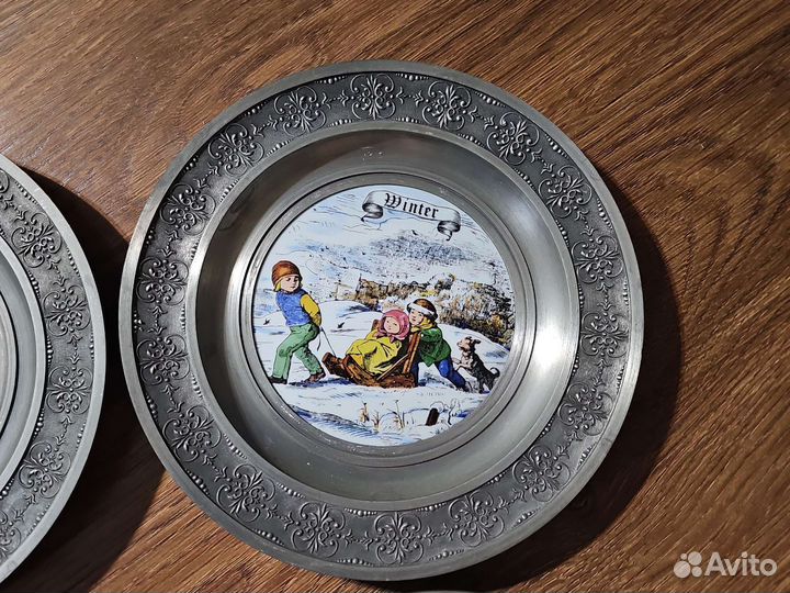 Коллекционные настенные тарелки Времена года