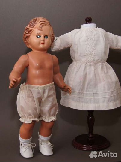 Старинная немецкая кукла, 35см