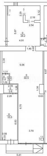 Ул. Зорге, д. 32 90,1 м²