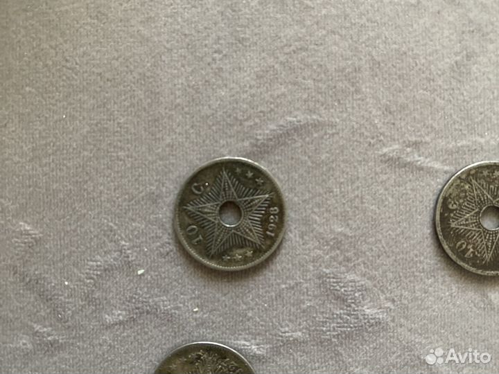 Монеты конго бельгия