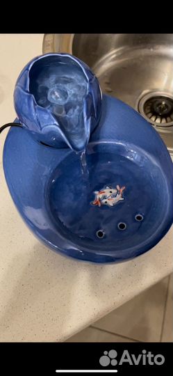 Автопоилка фонтан для кошек