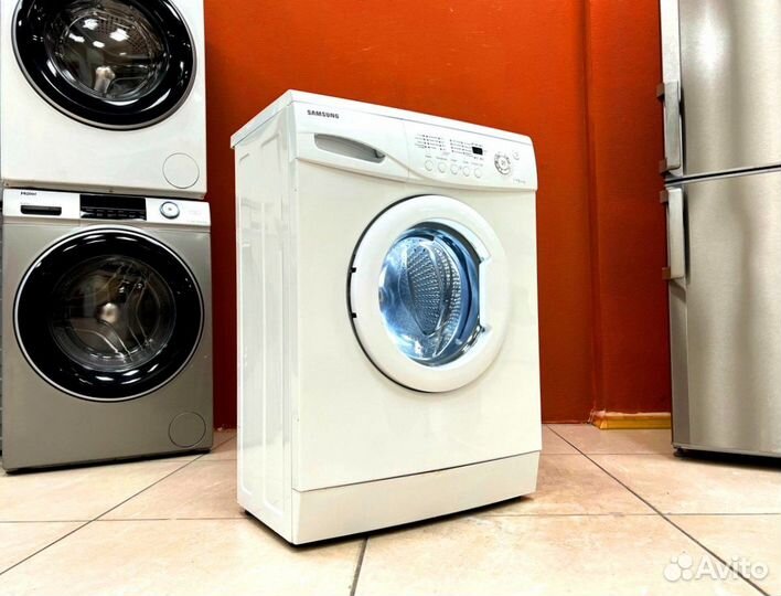 Стиральная машина узкая бу Samsung. Гарантия