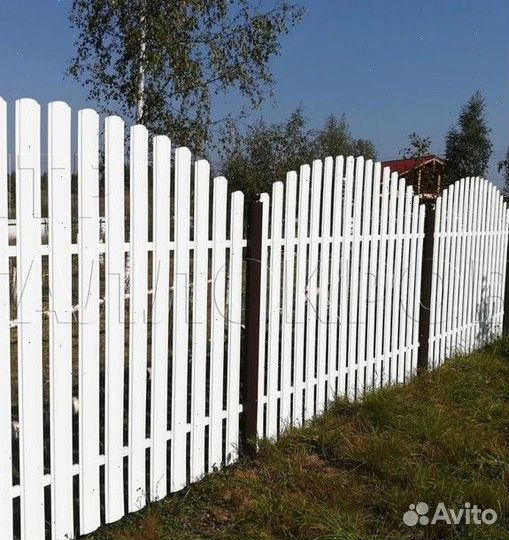 Металлический штакетник 1 метр