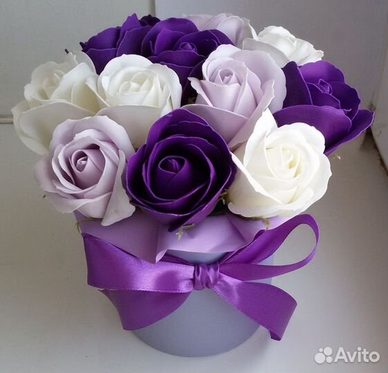 Букет из мыльных роз