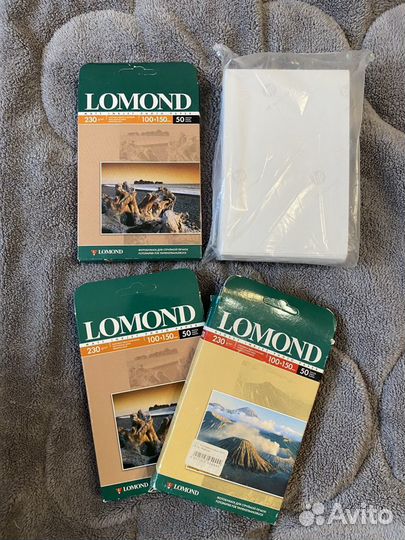 Фотобумага 10х15 Lomond и HP