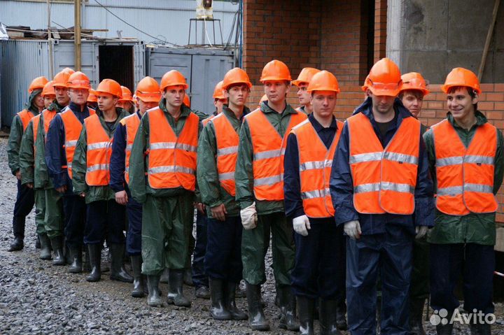 Разнорабочие, рабочие на вахту, рабочий персонал