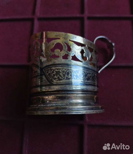 Подстаканник Кубачи серебро