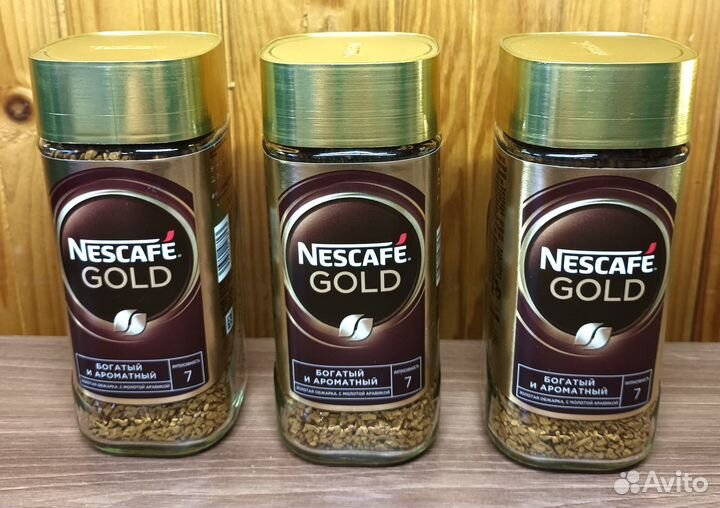 Кофе Nescafe Gold сублимиров. с добавл. молотого