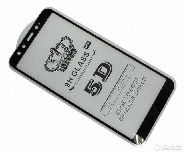 Защитное стекло для Xiaomi Mi 6X Черное#10777